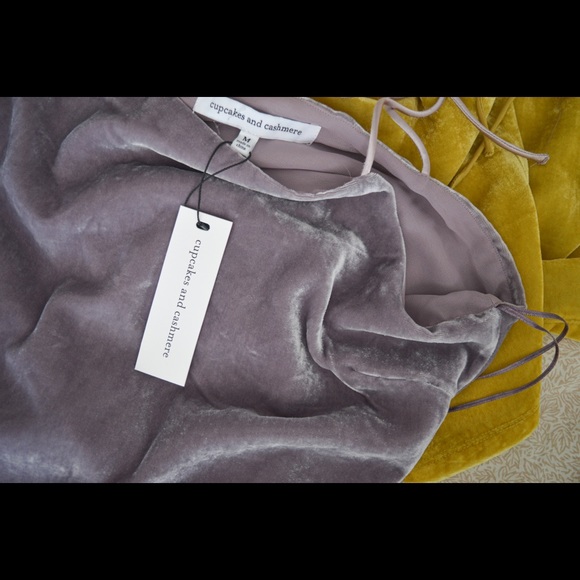 Cupcakes and Cashmere Janika Velvet Tank Top - Picture 7 of 8